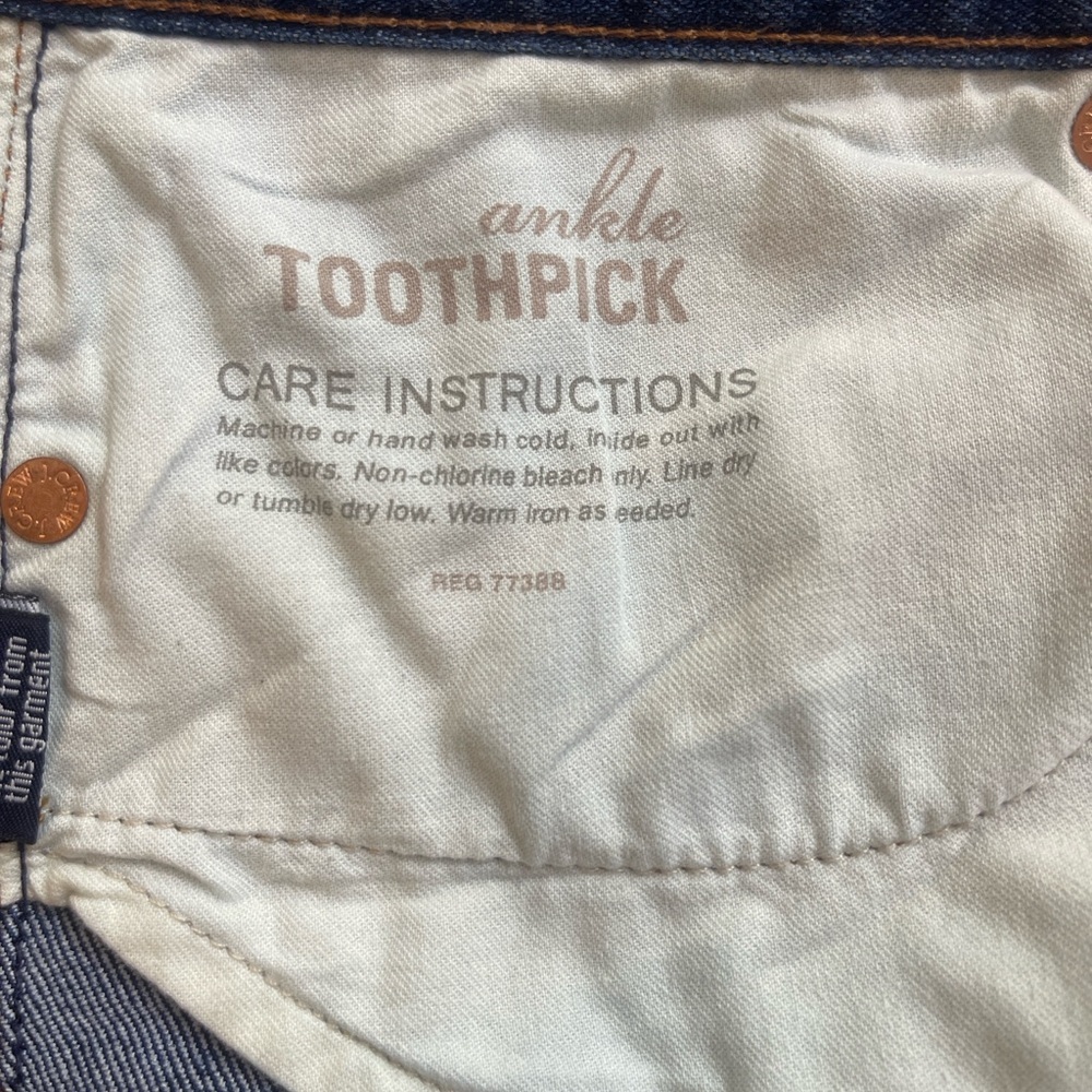 J.Crew Toothpick Ankle 5 Pocket Jean 32 - Picture 5 of 9